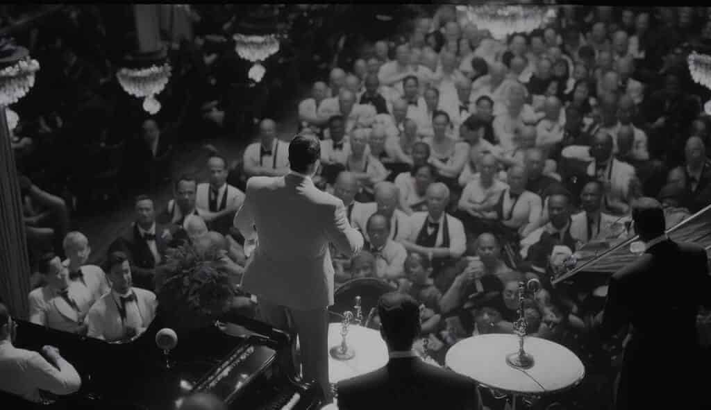 Duke Ellington in front of a crowd