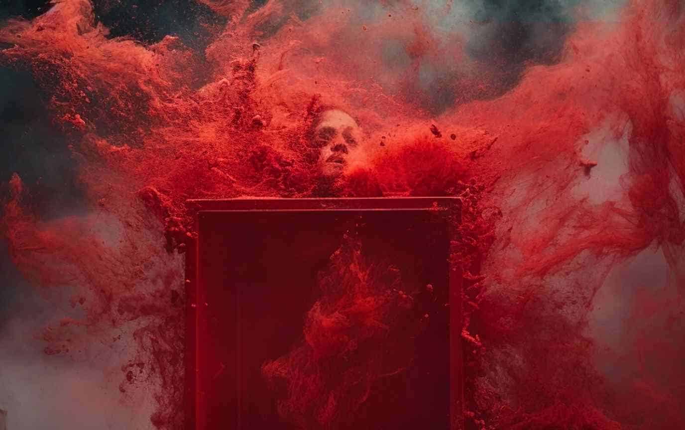 A red box that contains bad memories released in a red mist.