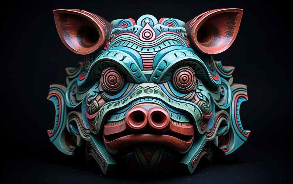 Ancient mask pig owl.