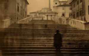 Old image of Dark Man on Spanish Steps