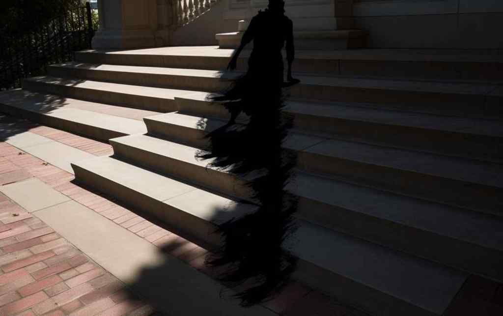 Shadowy figure fallen on the Spanish Steps