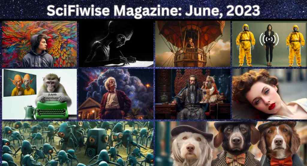 SciFiWise June 2023 Magazine with story images